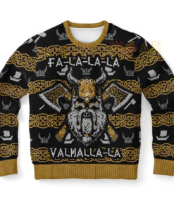 Valhalla Viking Ugly Christmas 3D Sweater