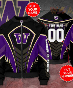 Washington Huskies 3D Bomber Jacket 02