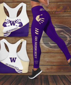 Washington Huskies Hollow Tank Top Leggings 01