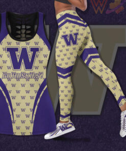 Washington Huskies Hollow Tank Top Leggings 02