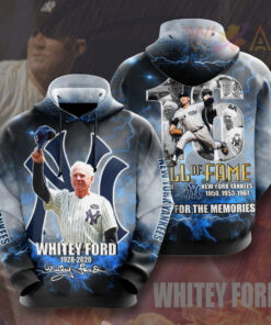 Whitey Ford New York Yankees 3D Hoodie 03