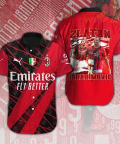 Zlatan Ibrahimovic short sleeve dress shirts WOAHTEE10723S1