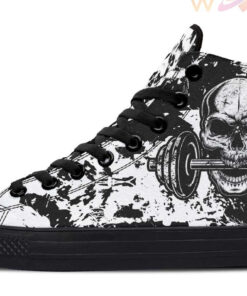 agressive workout high top canvas shoes