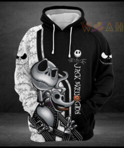 awesome jack skellington all over print 3d hoodie