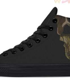 death smile high top canvas shoes