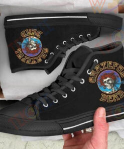 grateful dead high top vans shoes