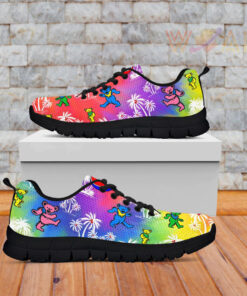 grateful dead sneakers bears dancing in tie dye palms lt13