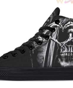 grim reaper love high top canvas shoes