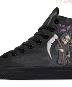 halloween cartoon high top canvas shoes