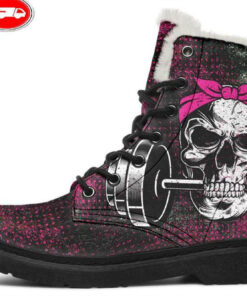 hardcore lifter faux fur leather boots