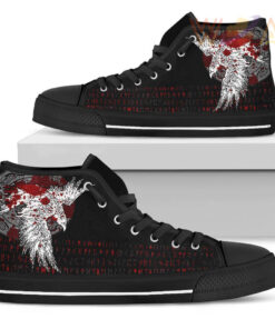 high top shoe mystical raven tattoo blood a31