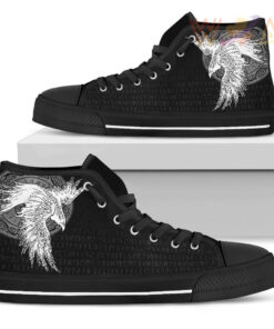 high top shoe mystical raven tattoo special a31