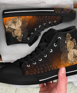 high top shoe odin raven viking gold