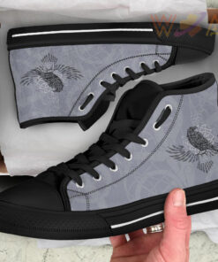 high top shoe odins celtic raven scandinavian tattoo
