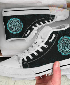 high top shoe viking bear claws cyan tattoo