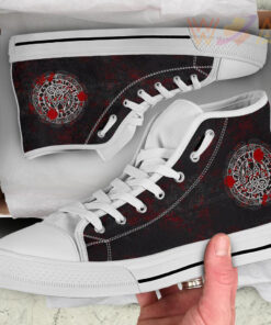 high top shoes viking bear claws blood tattoo a27