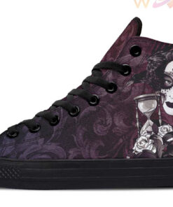 hourglass sexy lady tattoo high top canvas shoes