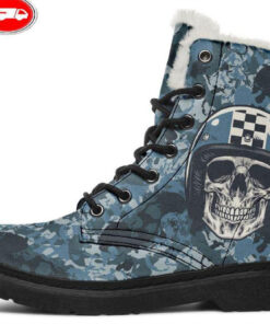 i hate to arrive faux fur leather boots