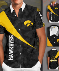 iowa hawkeyes 3d short sleeve dress shirt 02