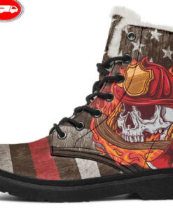 man of honor faux fur leather boots