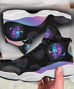 mandala hologram flower skull 13 sneakers xiii shoes