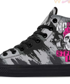 no chatting high top canvas shoes