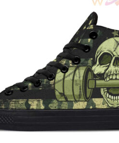 no pain camo boss high top canvas shoes
