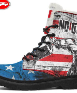 no pain usa faux fur leather boots