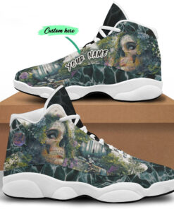 personalized name skull girl 13 sneakers xiii shoes