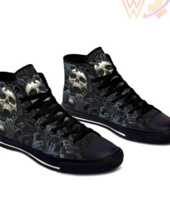 plimsoll skull high top shoes