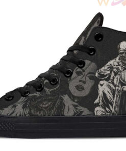 rider or not high top canvas shoes