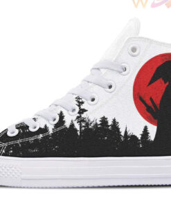 samurai and fir high top canvas shoes