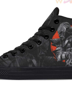 samurai in armor high top canvas shoes