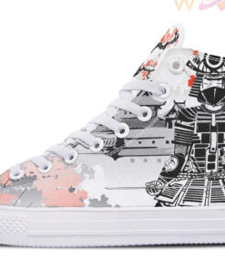 samurai meditation high top canvas shoes