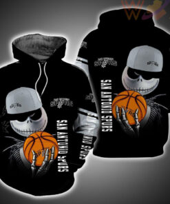 san antonio spurs and jack skellington 3d hoodie
