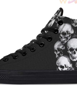skull tower high top canvas shoes