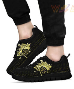 sneakers fenrir raven and vegvisir tattoo yellow a31