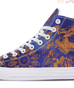 splendid gold mandalas high top canvas shoes