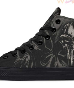 tattoo punisher background high top canvas shoes