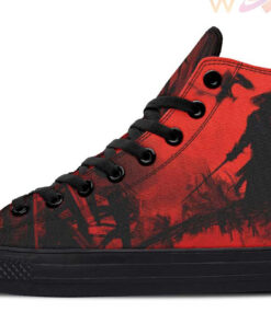 the lost swordman high top canvas shoes