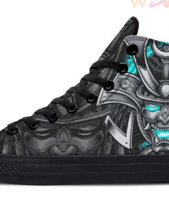 turquoise kabuto high top canvas shoes