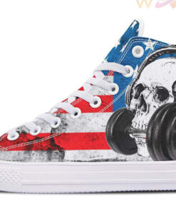 usa lifting high top canvas shoes