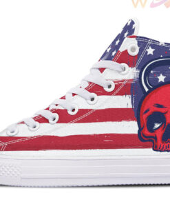 usa red kettlebell high top canvas shoes
