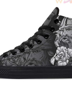 viking and rose high top canvas shoes