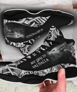 viking fenrir wolf high top sneakers shoes womensmens a27