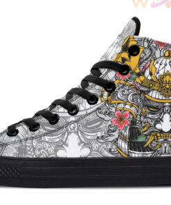 vintage kabuto high top canvas shoes