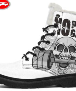 weights faux fur leather boots 1